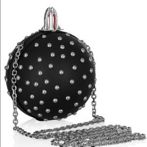 Christian Louboutin Studded Calfskin LeatherClutch
